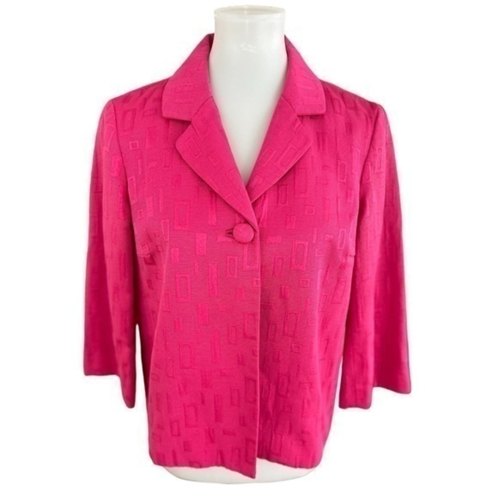 Chico's pink raz textured blazer coat